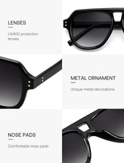 ÉÌƷͼƬ 26 | B0H1WK6BZT | FEISEDY Retro Aviator Polarized Sunglasses Men Women Trendy Square B0433
