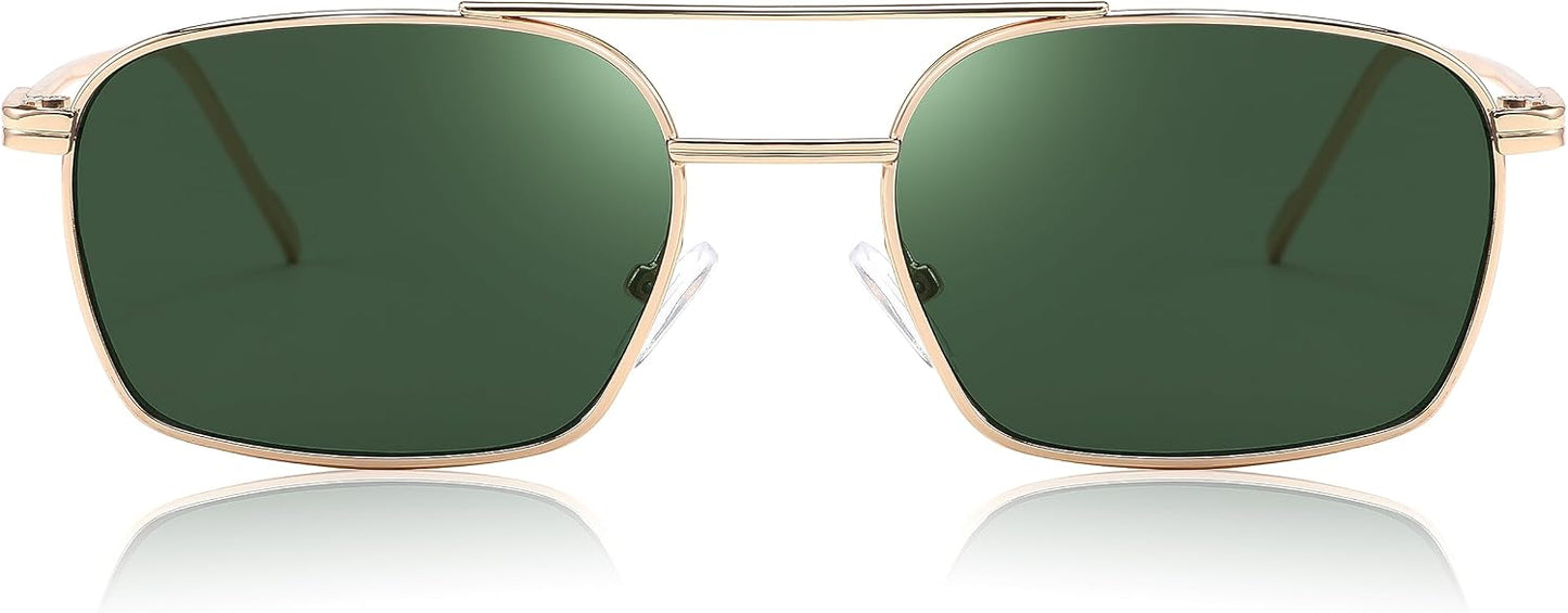 商品图片 42 | B09GKB6G1G | FEISEDY Fashion Square Aviator Sunglasses Women Men Trendy Retro Metal Frame Sun Glasses Candy Color Lens B1036