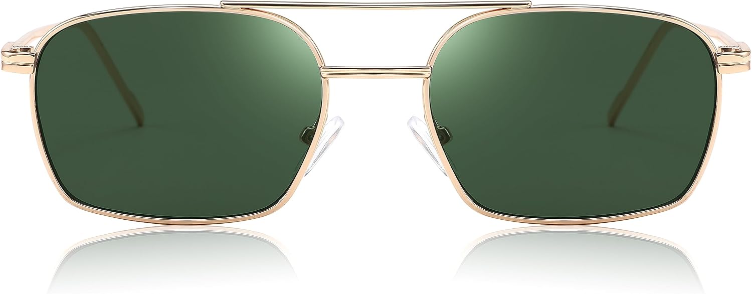 商品图片 42 | B09GKB6G1G | FEISEDY Fashion Square Aviator Sunglasses Women Men Trendy Retro Metal Frame Sun Glasses Candy Color Lens B1036