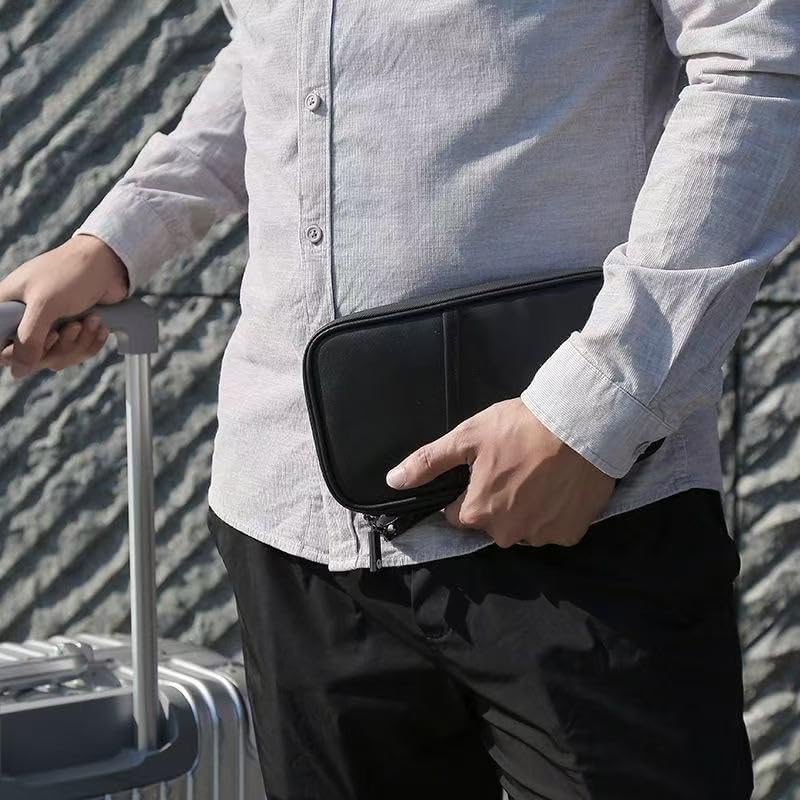 商品图片 6 | B0G91SM687 | Passport Holder for Travel Women Document Organizer RFID Blocking Passport Wallet Men Portable Case for ID Cards with Zipper