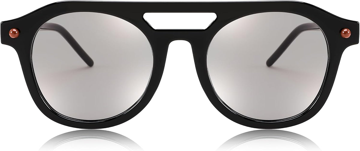 ÉÌƷͼƬ 26 | B0CHBBJ1H1 | FEISEDY Retro Square Aviator Sunglasses Womens Mens Trendy 70s Vintage Stylish Frame UV400 Sun Glasses B0051