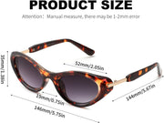 ÉÌƷͼƬ 13 | B0GX9KMP8W | FEISEDY Cat eye Sunglasses for Women and Men UV400 Protection, Retro Trendy Classic Sunnies B0436
