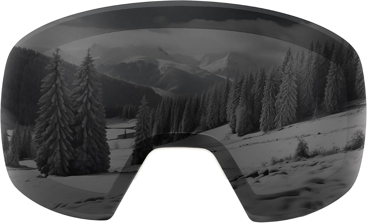 Grey Lens Vlt 18% | B0CD3W347B | FEISEDY Magnetic Ski Goggles for Men Women Youth Frameless Snow Goggles 100% UV Protection Snowboard Goggles B0020