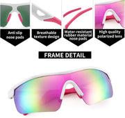ÉÌƷͼƬ 107 | B07JZ18KMZ | FEISEDY Kids Polarized Sports Sunglasses, TR90 UV400 Baseball Cycling