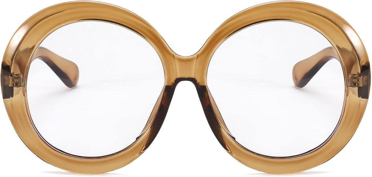 ÉÌƷͼƬ 7 | B0CQ26NQZS | FEISEDY Oversized Blue Light Blocking Glasses Women Men Retro Big Round Frame Eyewear Clear Lens Computer Glasses B2997