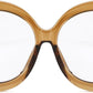商品图片 7 | B0CQ26NQZS | FEISEDY Oversized Blue Light Blocking Glasses Women Men Retro Big Round Frame Eyewear Clear Lens Computer Glasses B2997