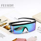 商品图片 16 | B096SD9GGG | FEISEDY Oversized Mirror Shield Sport 80s Sunglasses Ski Goggles Flat Top One Piece Futuristic Visor Women Men B2522