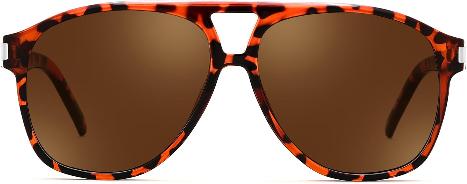 商品图片 28 | B0GXMV1N2N | FEISEDY Retro Aviator Sunglasses for Women Men Square Sunnies 70s Pilot Style Lightweight UV400 Shades B0421