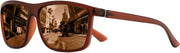 Brown / 55 Millimeters | B0GXP9PPJV | FEISEDY Square Polarized Sunglasses For Men Women B0322