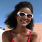 商品图片 4 | B0BZ8DL6L8 | FEISEDY Sunglasses Womens, Retro Cat Eye Sunglasses, Fashion Vintage Cute Stylish UV400 Sunnies B2365