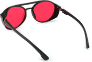 ÉÌƷͼƬ 18 | B0B6HWK6X1 | FEISEDY Classic Steampunk Sunglasses for Men Women Retro Round Gothic Shades Eyewear UV400 Protection B2957