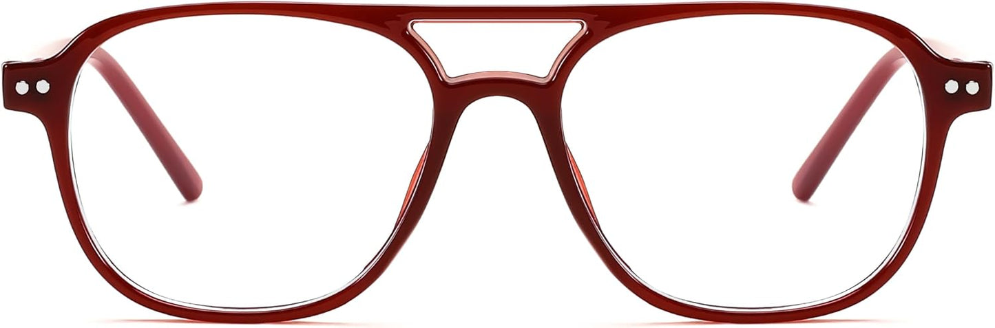 商品图片 34 | B0CY2LFJP7 | FEISEDY Blue Light Blocking Glasses Women Men Square Computer Lightweight Pilot Glasses Anti Eyestrain & UV Glare B0141