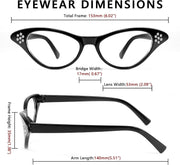 商品图片 6 | B09M8NJ7DM | FEISEDY Rhinestone Cat Eye Sunglasses for Women 50s 60s Party Style B2848