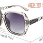 商品图片 97 | B079GT4RXH | FEISEDY Polarized Women Square Sunglasses Sparkling Composite Shiny Frame B2289