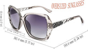 ÉÌƷͼƬ 106 | B079GSTW1D | FEISEDY Polarized Women Square Sunglasses Sparkling Composite Shiny Frame B2289