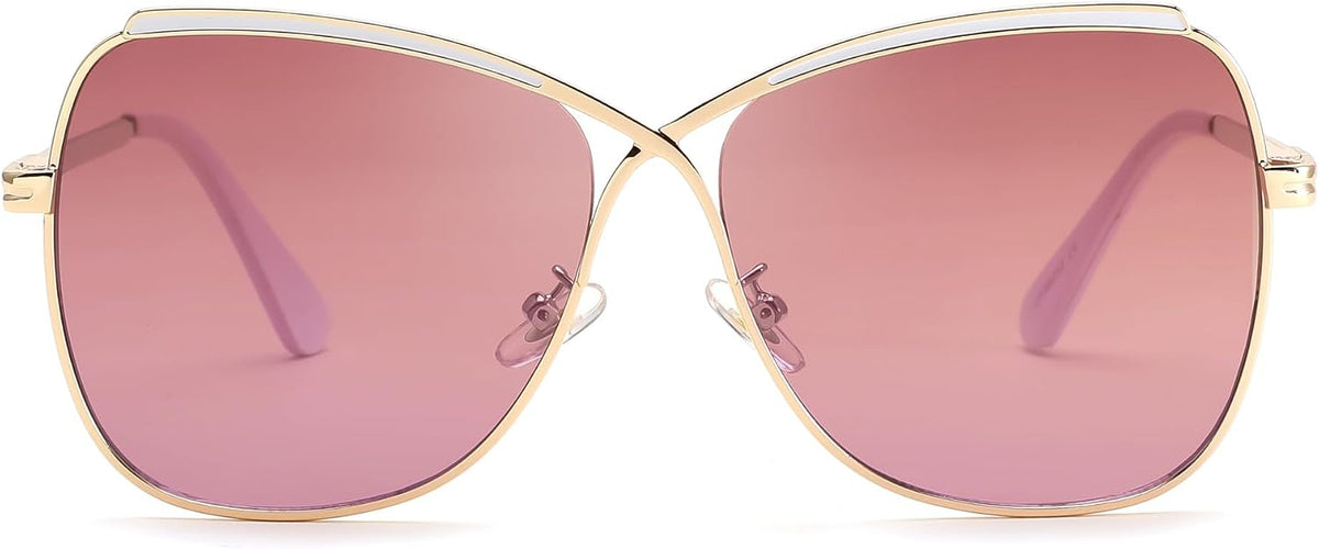 ÉÌƷͼƬ 11 | B08SJ7XN69 | FEISEDY Womens Cute Sunglasses Oversized Butterfly X Shape Design Cateye Lady Sunglasses B2738