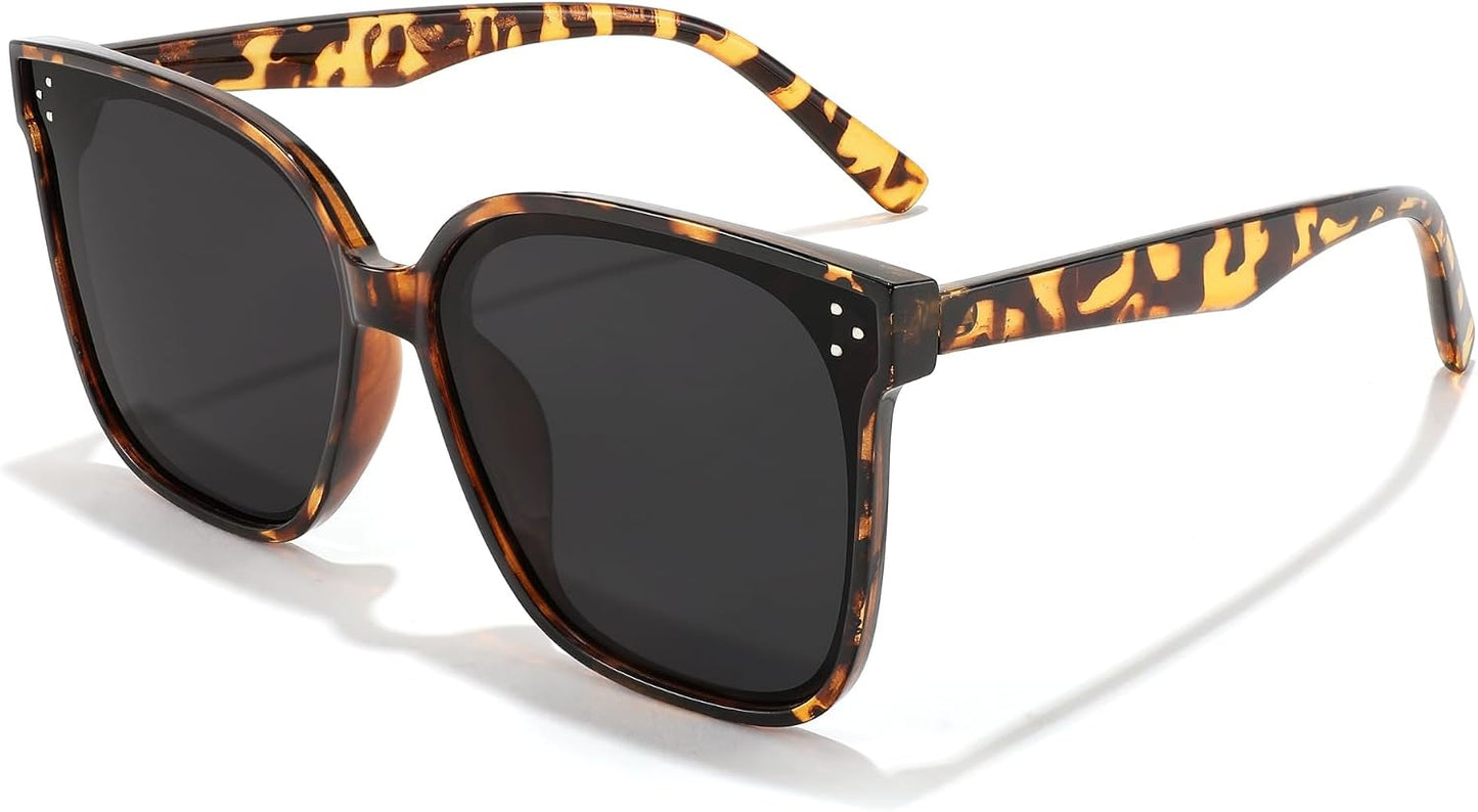 Camouflage Frame / 63 Millimeters | B0BR4SDN2W | FEISEDY Oversized Polarized Sunglasses - UV400 Protection, Square Fashion Sun Glasses for Outdoor & Daily B2600
