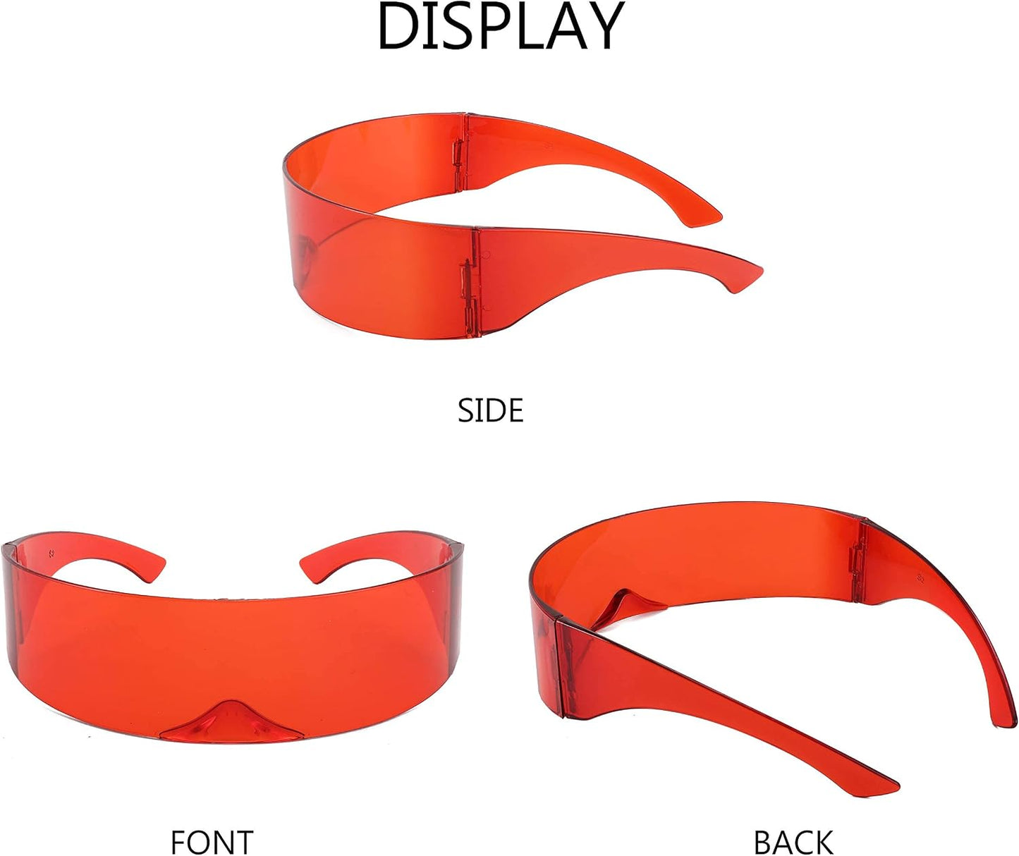 商品图片 40 | B08THY8CBQ | FEISEDY 80s Futuristic Cyclops Cyber Visor Sunglasses Men Women Punk Style Cosplay B2740