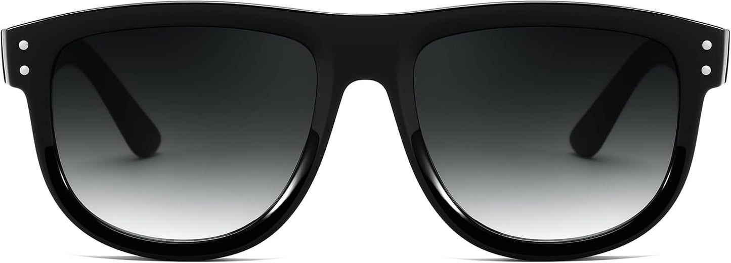 商品图片 8 | B0D8JDCTKS | FEISEDY Square Sunglasses for Women Men Unisex Curved Style Shades Designer Sun Glasses B0214