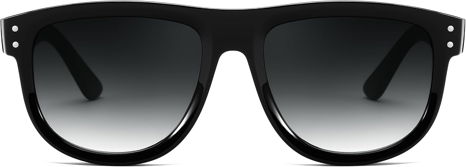 商品图片 8 | B0D8JDCTKS | FEISEDY Square Sunglasses for Women Men Unisex Curved Style Shades Designer Sun Glasses B0214