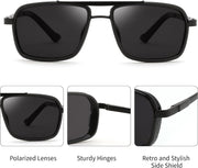 ÉÌƷͼƬ 25 | B0FDKZNCG9 | FEISEDY Retro Aviator Polarized Sunglasses For Women Men 70s Trendy B0292