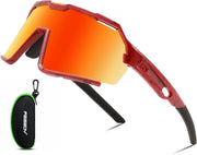 White Frame Ice Blue Mirrored Lens | B0F32C3Z1W | FEISEDY Polarized Kids Sunglasses Youth Sports Cycling Shades,UV400 Protection For Teens Baseball Tennis Sunglasses B0092