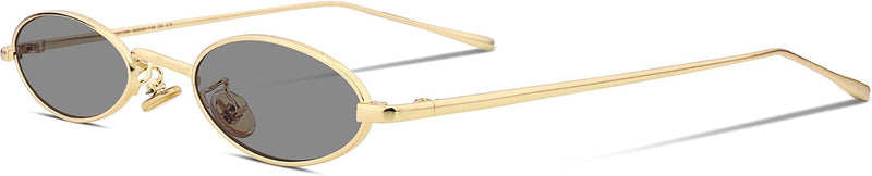 Default Title | B078RHLRFR | FEISEDY Vintage Small Sunglasses Oval Slender Metal Frame Candy Colors B2277
