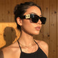 商品图片 19 | B0GD5FWDBC | FEISEDY Retro Trendy Rectangle Polarized Sunglasses for Women Men,Classic Narrow Square Sun Glasses B0314