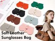 ÉÌƷͼƬ 15 | B0CFPRPTDG | FEISEDY 2Pack Soft Leather Sunglass Bag, Portable Holder Eyeglasses Case