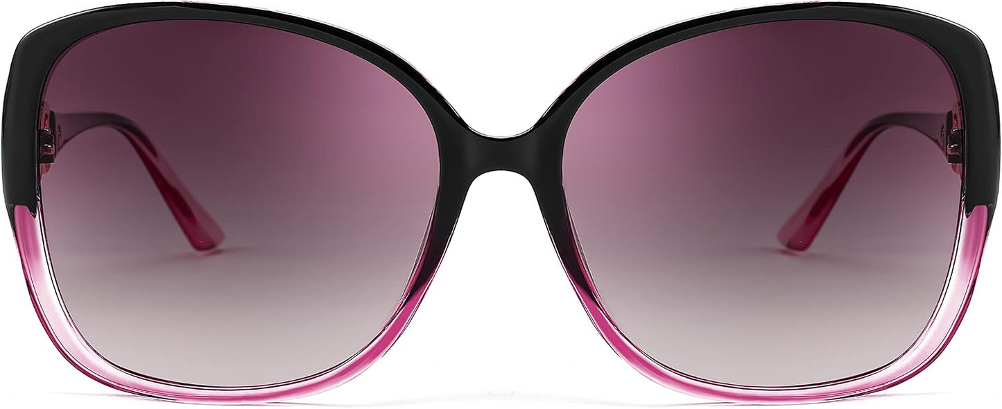 商品图片 58 | B0BJ71VZCB | FEISEDY Women's Fashion Sunglasses, Oversized Square Frame with Pearl Sparkling, Polarized UV Protection B2821