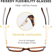 ÉÌƷͼƬ 23 | B096LSK611 | FEISEDY Blue Light Blocking Glasses Computer Glasses Women Men Cateye TR90 Frame B2772