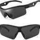 003 Black Frame & Grey / 135 Millimeters | B0C7186FND | FEISEDY Men Sunglasses, Polarized Cycling Sunglasses, UV400 Sports Baseball Running Fishing Hiking Shades B2372