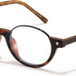 Tortoise / 52 Millimeters | B0GS98RPNR | FEISEDY Trendy Oval Blue Light Glasses for Women Fake Nerd Eyewear Frame Anti Glare B1380