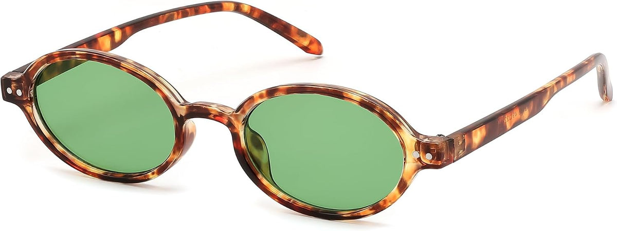 ÉÌƷͼƬ 19 | B0GV61HCD9 | FEISEDY Retro Oval Sunglasses for Women Small 90s Y2K UV Protection B1584