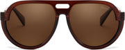 ÉÌƷͼƬ 29 | B0CT8R8S1H | FEISEDY Steampunk with Side Shields Aviator Sunglasses for Men Women 80s Retro Flat Top Oversized Polarized Shades B0096