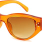 003 Orange | Tea Lens / 50 Millimeters | B0BZ89VLNP | FEISEDY Sunglasses Womens, Retro Cat Eye Sunglasses, Fashion Vintage Cute Stylish UV400 Sunnies B2365
