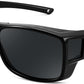 Black / 63 Millimeters | B0GR3SMSQ6 | FEISEDY Polarized Fit Over Glasses Sunglasses Driving Outdoors B0330
