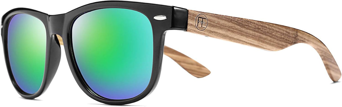 商品图片 11 | B07J2YHS4L | FEISEDY Polarized Wood Sunglasses Women Men HD UV400 Driving Fishing Golf Sunglasses B2448