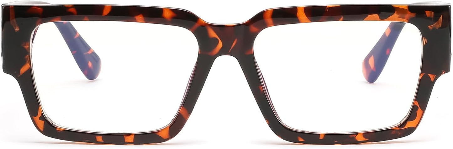 商品图片 15 | B0GQZ4LZK8 | FEISEDY Retro Trendy Rectangle Blue Light Glasses for Women Men B0365