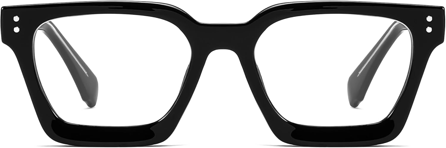 商品图片 10 | B0CWRK3FFF | FEISEDY Blue Light Blocking Glasses Women Men Chunky Square Computer Glasses B0101