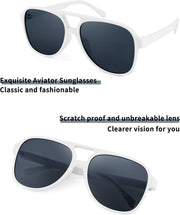 ÉÌƷͼƬ 55 | B0CB543WBD | FEISEDY Vintage Retro 70s Plastic Aviator Sunglasses Women Men Classic Large Squared Frame B2751