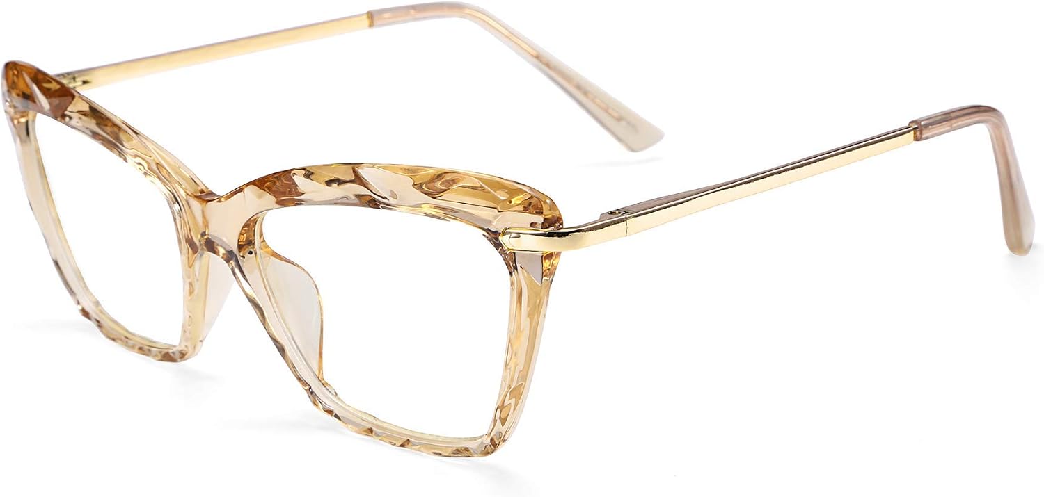 商品图片 21 | B07FR6SSY6 | FEISEDY Cat Eye Glasses Frame Clear Lenses Lightweight Eyewear for Women B2440