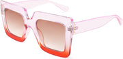Purple / 50 Millimeters | B0BZRQM6WS | FEISEDY Oversized Square Sunglasses for Women Fashion Shades Luxury Big Sun Glasses UV400 Protection B2380