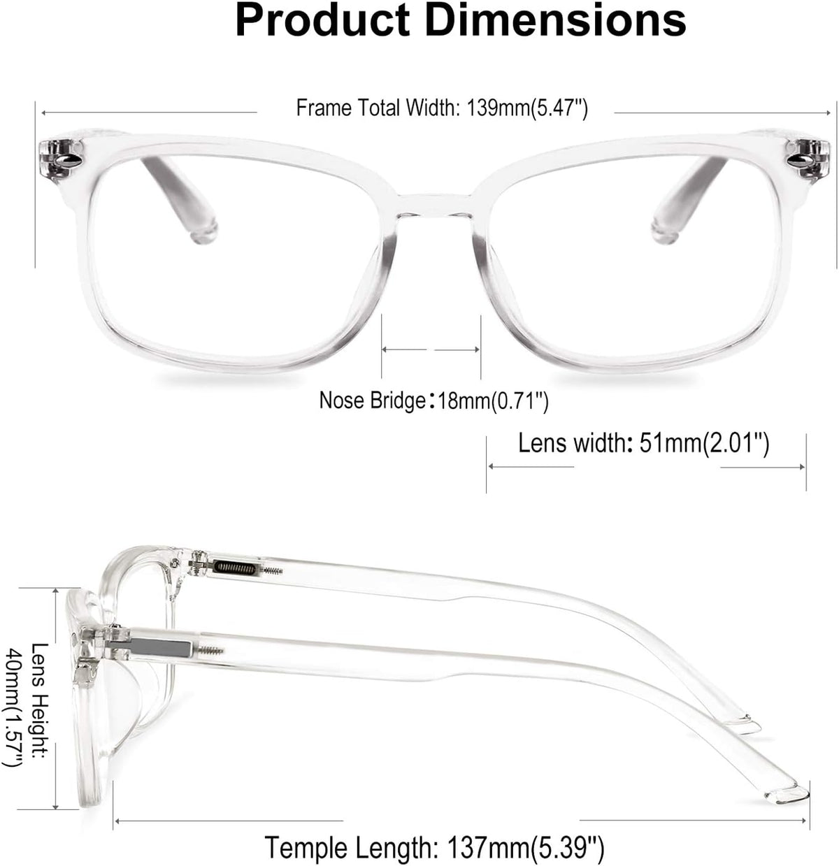 ÉÌƷͼƬ 33 | B07Q5Y42G2 | FEISEDY Progressive Multifocal Reading Glasses Blue Light Blocking Reader Glasses TR90 Frame Women Men B2497