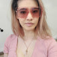 商品图片 44 | B08HVPGJW5 | FEISEDY Sunglasses Womens Trendy, Oversized Square Shades, Pearl Inlay Cat Eye Frame UV400 Protection B2625