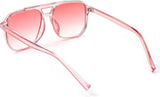 ÉÌƷͼƬ 105 | B0B3XKHTR1 | FEISEDY Retro Square Aviator Sunglasses Women Men 70s Vintage Trendy Plastic Frame Sun Glasses B2835