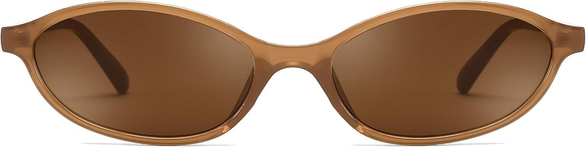商品图片 65 | B0DMN6519L | FEISEDY Retro Oval Cat Eye Sunglasses for Women 90s Narrow Lightweight Shades Y2k Trendy Sunnies B0257