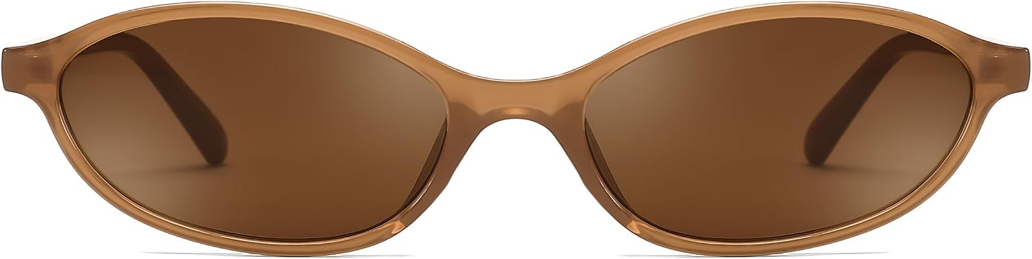 商品图片 65 | B0DMN6519L | FEISEDY Retro Oval Cat Eye Sunglasses for Women 90s Narrow Lightweight Shades Y2k Trendy Sunnies B0257