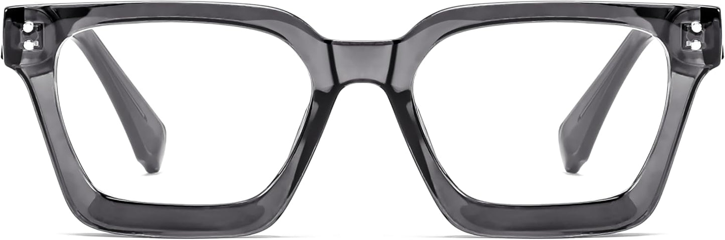 商品图片 28 | B0CWRK3FFF | FEISEDY Blue Light Blocking Glasses Women Men Chunky Square Computer Glasses B0101