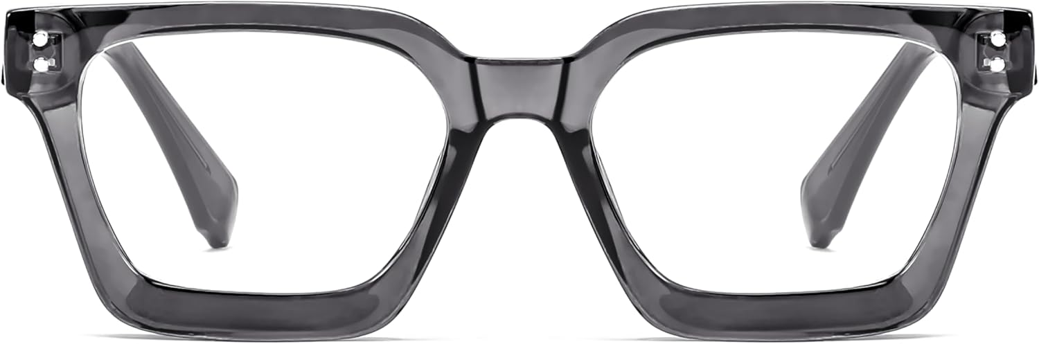 商品图片 28 | B0CWRK3FFF | FEISEDY Blue Light Blocking Glasses Women Men Chunky Square Computer Glasses B0101